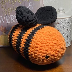 Halloween Theme Bee Crochet Plushie
